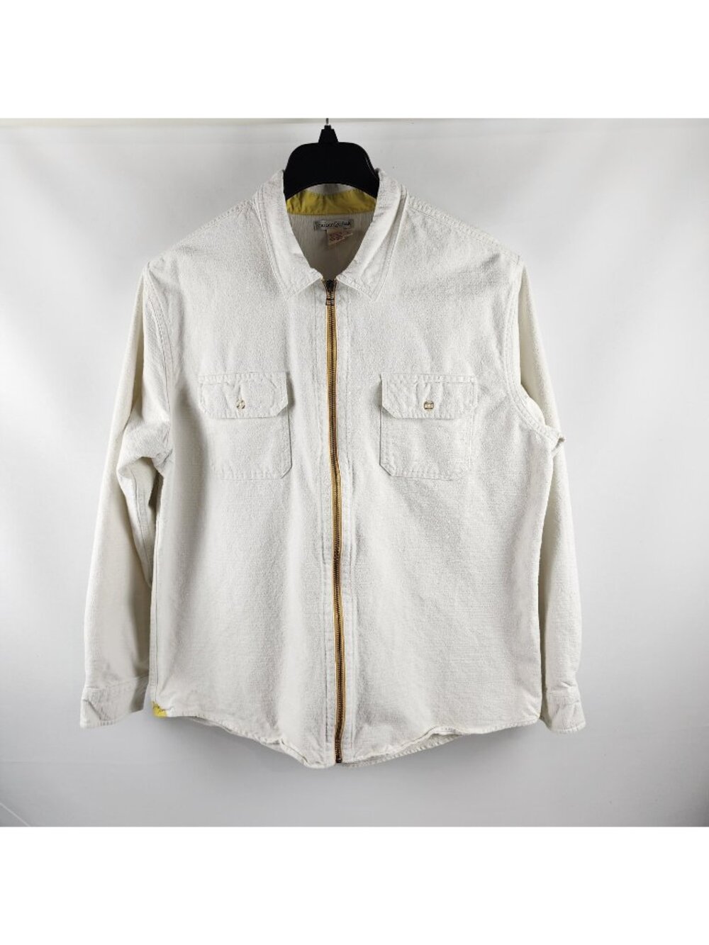 Carbon 2 Cobalt Jacket Mens L Off White L/S Full Zip Sweater Shacket